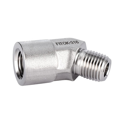 FITOK 316 Stainless Steel 45° Street Elbow Female NPT × Male NPT