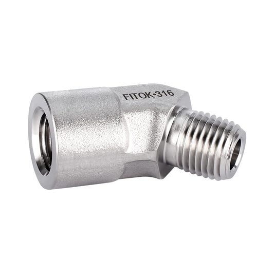 FITOK 316 Stainless Steel 45° Street Elbow Female NPT × Male NPT