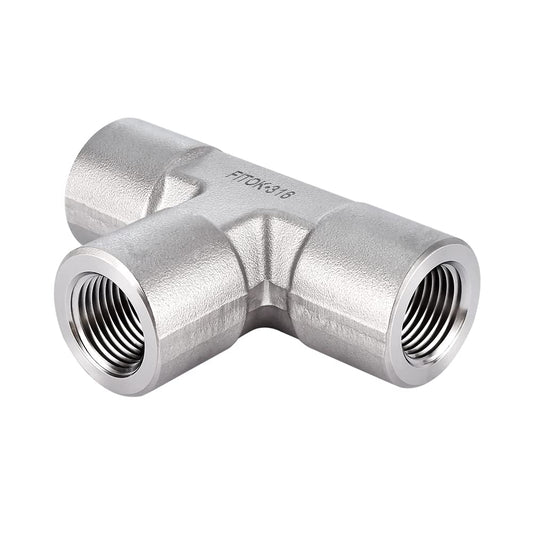 FITOK 316 Stainless Steel Female Tee Pipe Fitting Female NPT