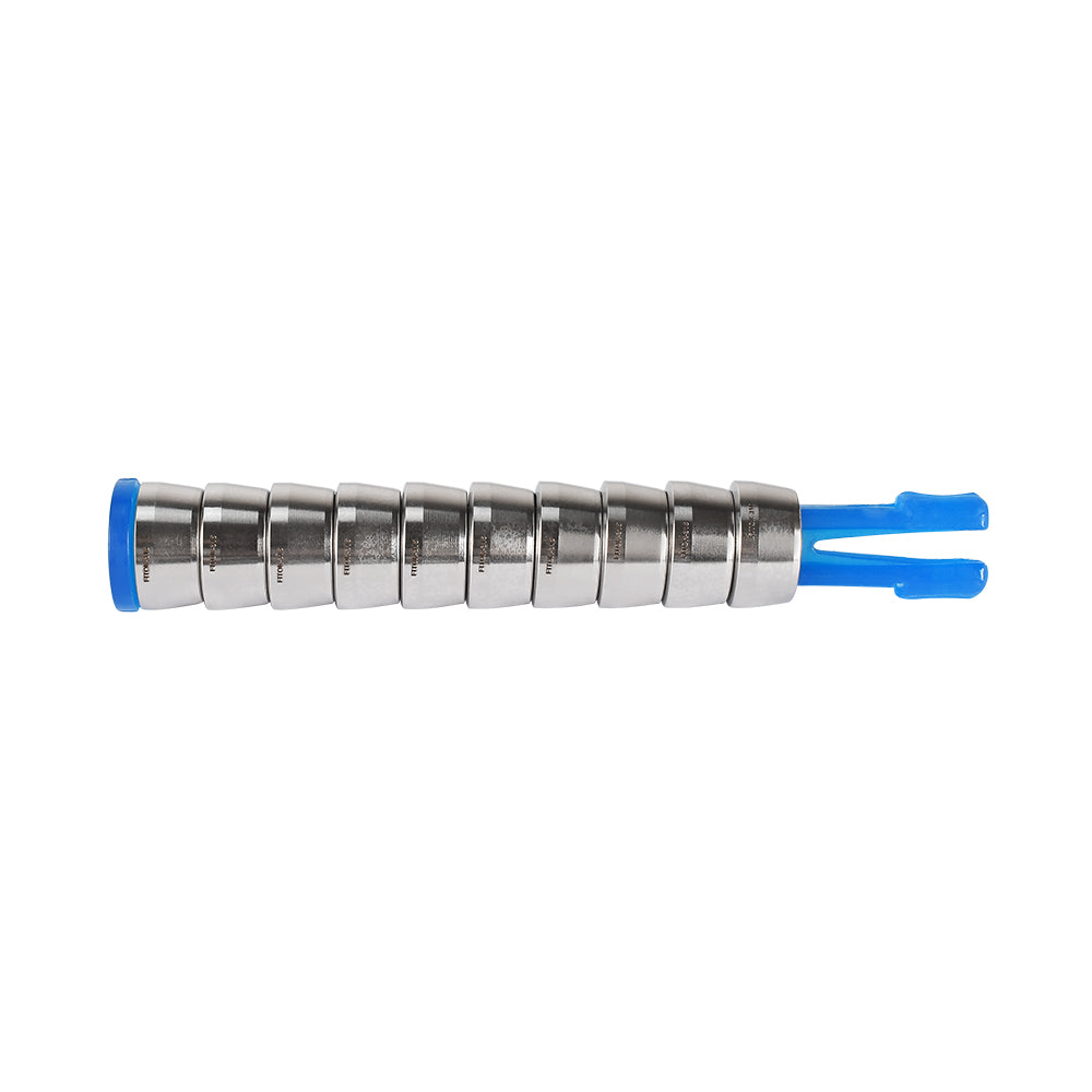 FITOK 316 Stainless Steel Ferrule for Single Ferrule Compression Tube Fitting Component Sets (5-Pack Nuts / 10-Pack Ferrule Sets)