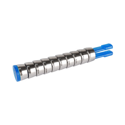 FITOK 316 Stainless Steel Ferrule for Single Ferrule Compression Tube Fitting Component Sets (5-Pack Nuts / 10-Pack Ferrule Sets)