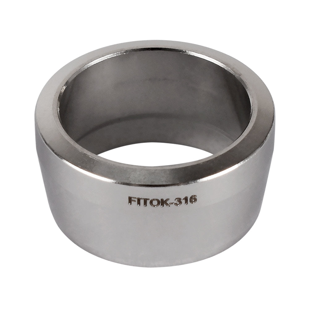 FITOK 316 Stainless Steel Ferrule for Single Ferrule Compression Tube Fitting Component Sets (5-Pack Nuts / 10-Pack Ferrule Sets)
