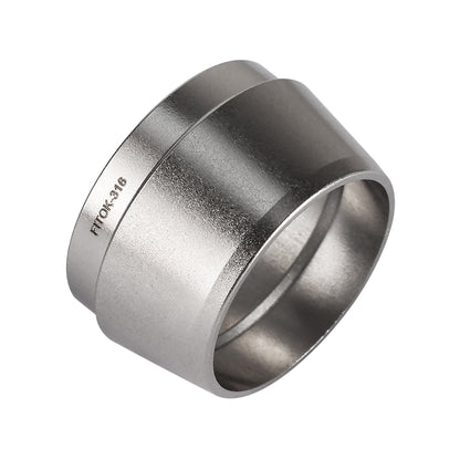 FITOK 316 Stainless Steel Ferrule for Single Ferrule Compression Tube Fitting Component Sets (5-Pack Nuts / 10-Pack Ferrule Sets)