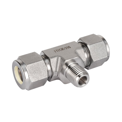 FITOK 316 Stainless Steel Compression Fitting Male Branch Tee Tube OD x Tube OD x Male NPT