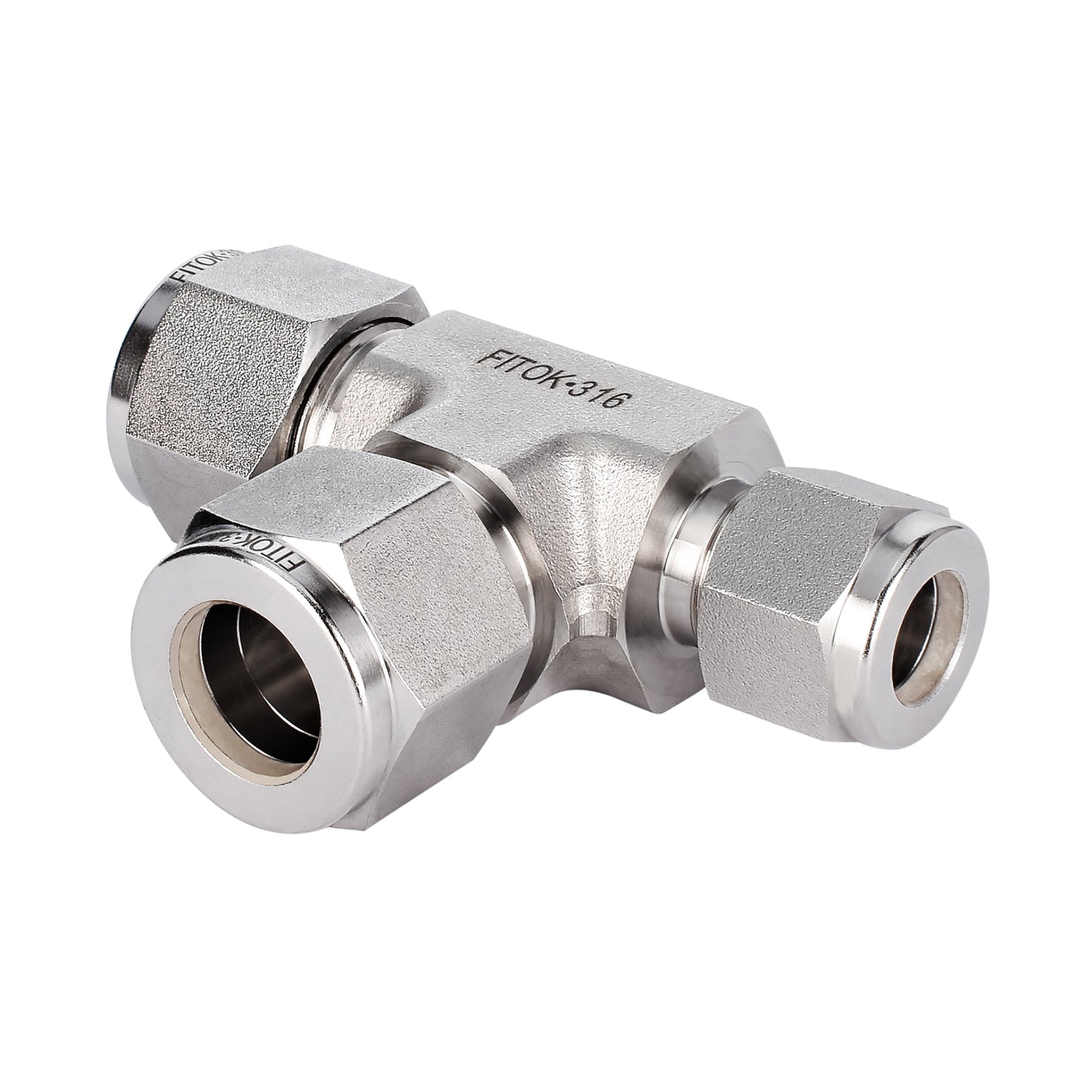 FITOK 316 Stainless Steel Compression Fitting Reducing Union Tee Tube OD