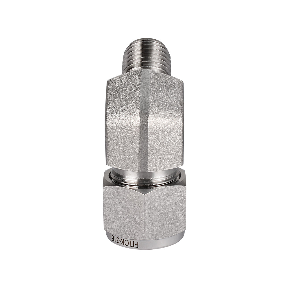 FITOK 316 Stainless Steel Compression Tube Fitting 45° Elbow Tube OD x Male NPT