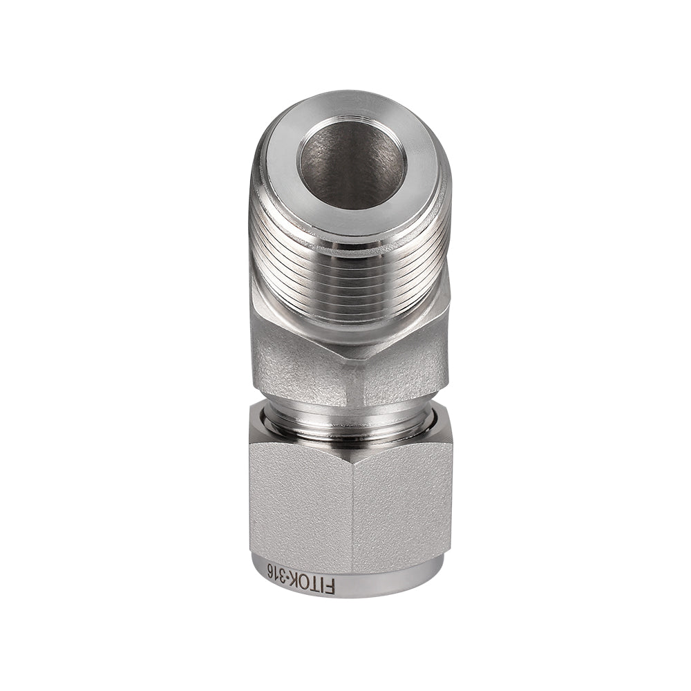 FITOK 316 Stainless Steel Compression Tube Fitting 45° Elbow Tube OD x Male NPT