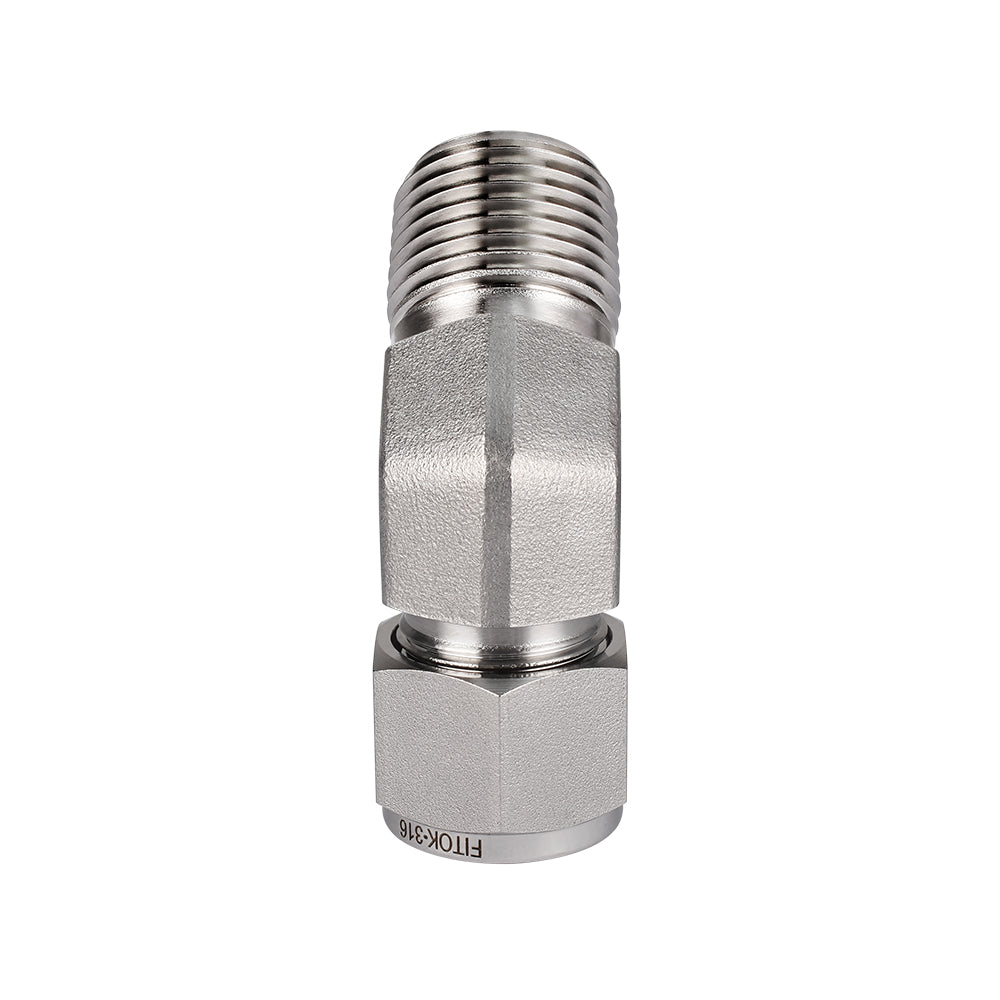 FITOK 316 Stainless Steel Compression Tube Fitting 45° Elbow Tube OD x Male NPT