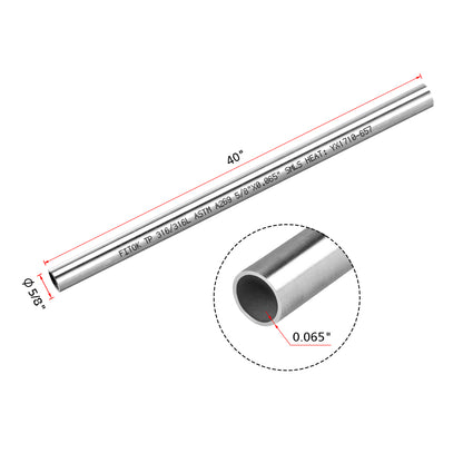 FITOK 316/316L Stainless Steel Annealed Seamless Straight Tubing ASTM A269