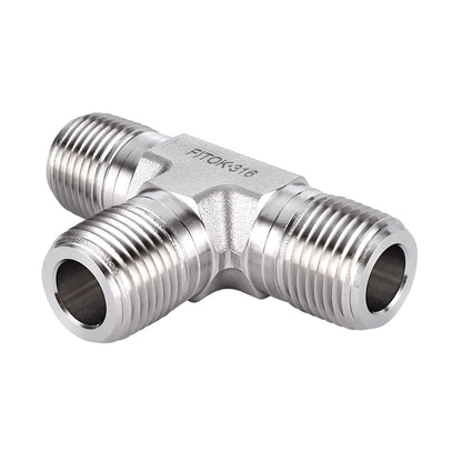 FITOK 316 Stainless Steel Instrumentation Pipe Fitting Tee Male NPT