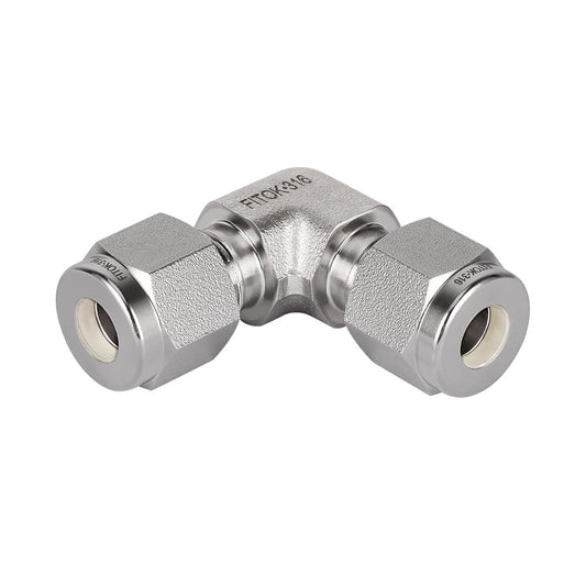 FITOK 316 Stainless Steel Compression Tube Fitting Union Elbow