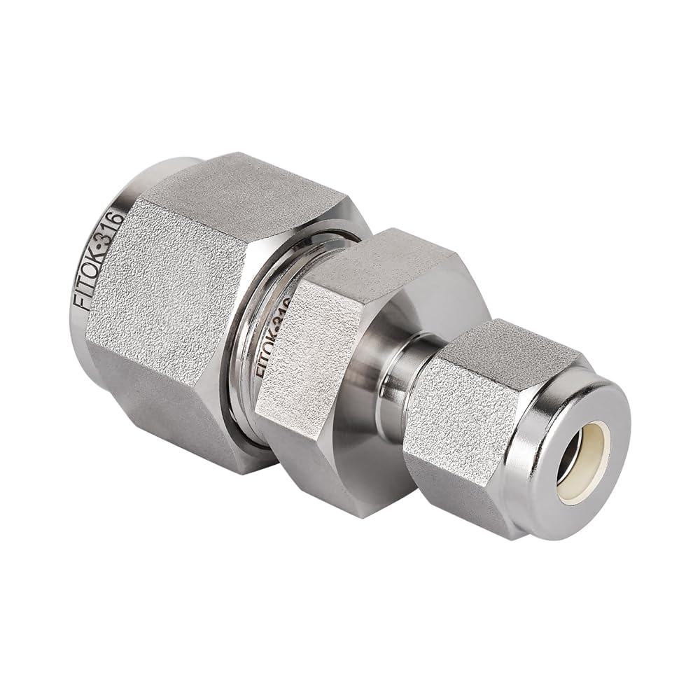 FITOK 316 Stainless Steel Compression Tube Fitting Reducing Union Tube OD