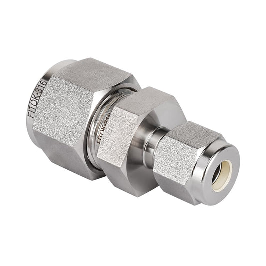 FITOK 316 Stainless Steel Compression Tube Fitting Reducing Union Tube OD