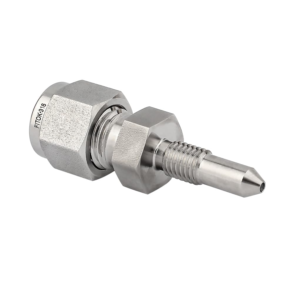 FITOK 316 Stainless Steel DP Transmitter Calibration Adapter Fitting Tube OD × Male SAE/MS Straight Thread