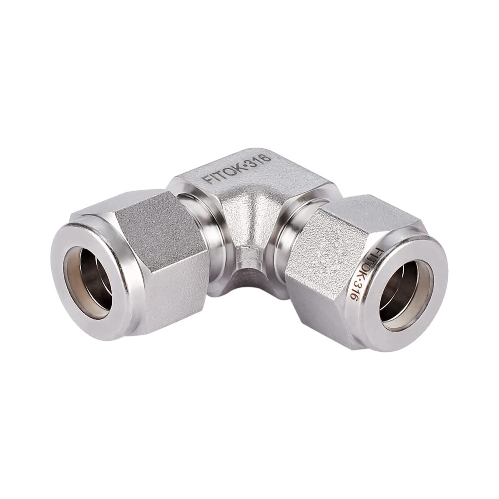 FITOK 316 Stainless Steel Compression Tube Fitting Union Elbow