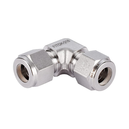 FITOK 316 Stainless Steel Compression Tube Fitting Union Elbow